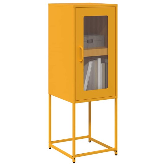 Skjenk Sennep Gul 36x39x107 cm Kaldvalset Stål 8721158372352