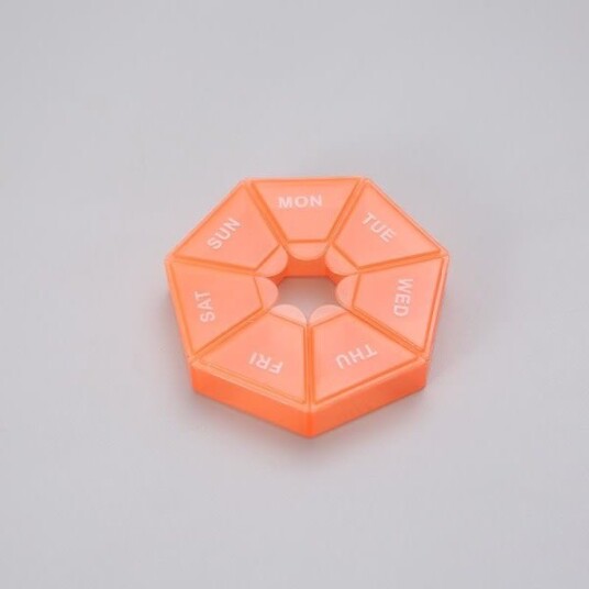 Pilleboks Medisindosett Pilleholder Pilleboks Orange