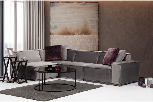Nightcap Sofa m. Divan 4 seters Grå Nightcap Sofa m. Divan 4 seters Grå