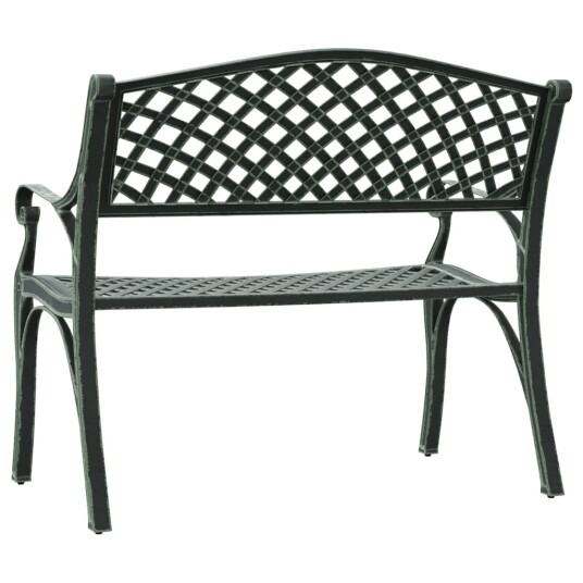 vidaXL Hagebenk 102 cm støpt aluminium grønn vidaXL Hagebenk 102 cm støpt aluminium grønn