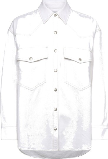 Agolde Lotta Western Shirt White XS