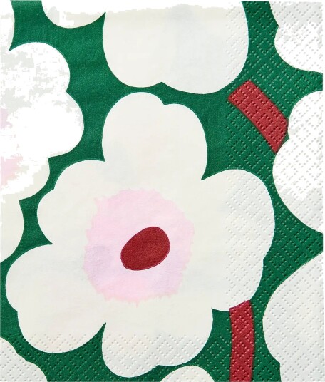 Marimekko by Havi Marimekko Napkin Unikko   Green   24X24CM