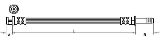 Bremseslange METZGER 4111093