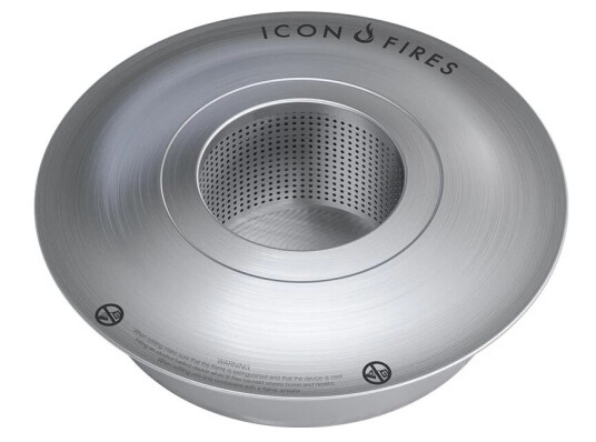 Icon Fires Icon Fires Rund Brenner 38 cm Rustfritt stål