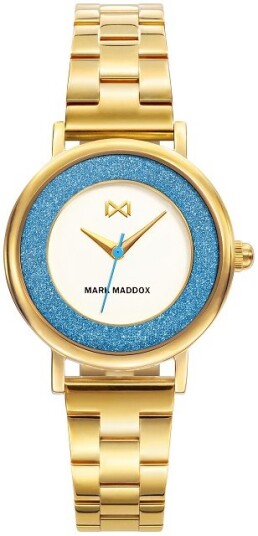 Mark Maddox Dameklokke MM7107 00 Classic Gulltonet stål Ø30 mm