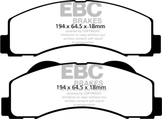 EBC Brakes DP61855 Bremseklosser