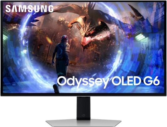 Samsung Odyssey OLED G6 27" QHD Gaming Skjerm 360Hz Sølv