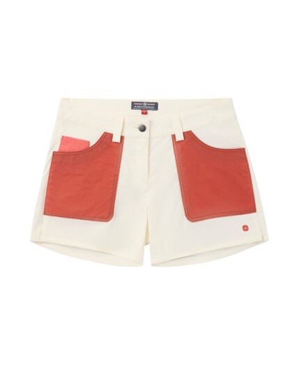 Amundsen Sports 5incher Field Shorts Dame Offwhite/Terra Red M