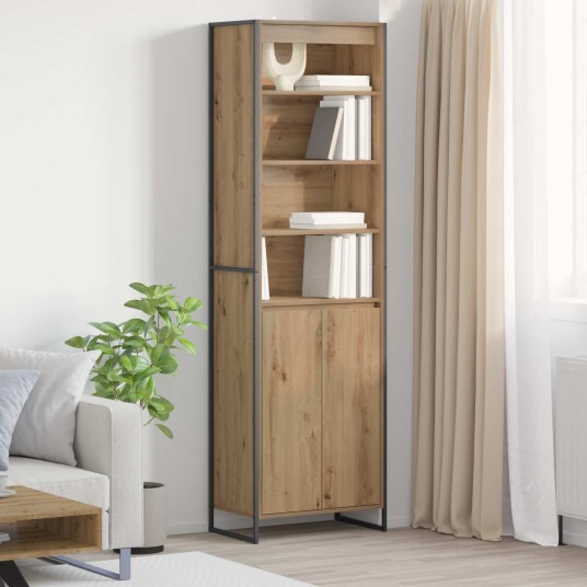 Høye Skap 2 pcs Kunstnerisk Eik 60 x 36 x 300 cm Konstruert tre Høye Skap 2 pcs Kunstnerisk Eik 60 x 36 x 300 cm Konstruert tre