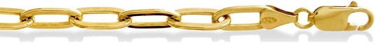 Pan Jewelry Kjede i 925 forgylt sølv 50 cm
