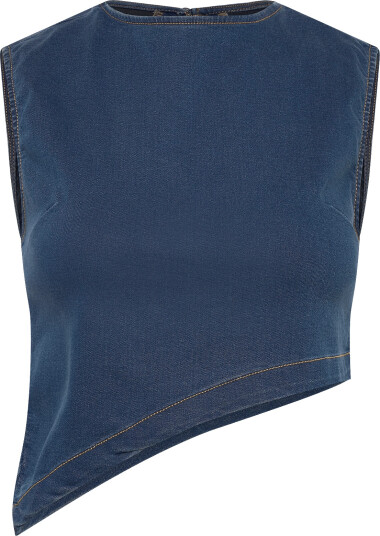 Denim Project | Dpwdenim Asymmetric Top | M Denim Project | Dpwdenim Asymmetric Top | M