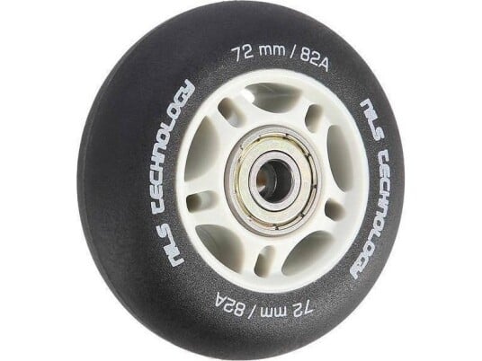 Nils Extreme Pu 72X24 82A Black Matte 4 Stk + Abec-9 8 Stk Nils Extreme Set