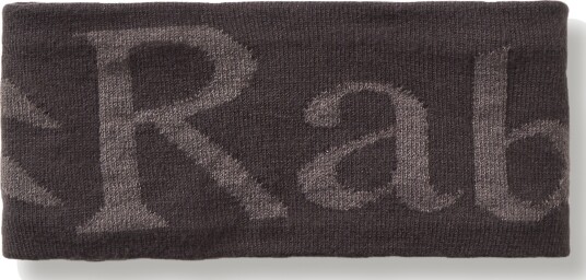 RAB Knitted logo Headband Antracite