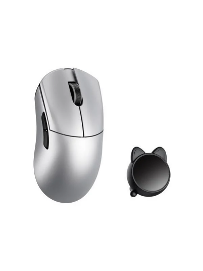WLMouse Huan Trådløs Gamingmus i Magnesium Aluminium Sølv med Omron Brytere