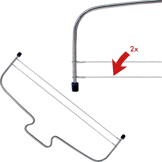 Städter Ekstra Tråde 34 Cm Til Kageskærer - Silver - L34CM Städter Ekstra Tråde 34 Cm Til Kageskærer - Silver - L34CM