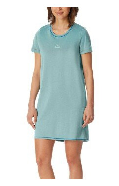 Schiesser Short Sleeve Sleepshirt Lysegrønn bomull 38 Dame