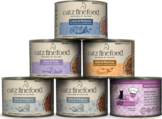 Catz Finefood Våtfôr Ragout Blandet Pakke 5 Sorter 24 X 190 G