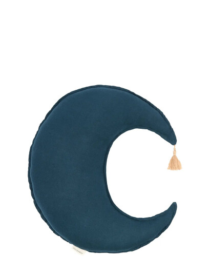 Nobodinoz Måne Pute L1n0 I Vasket Fransk Lin Blue One Size Nobodinoz Måne Pute L1n0 I Vasket Fransk Lin Blue One Size