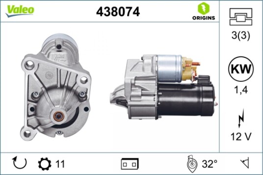 VALEO 438074 Starter VALEO 438074 Starter