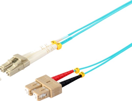 S/Conn Quality Duplex Fiberpatchkabel Lc Til Sc Om3 Aqua 5,0 M (166779553)