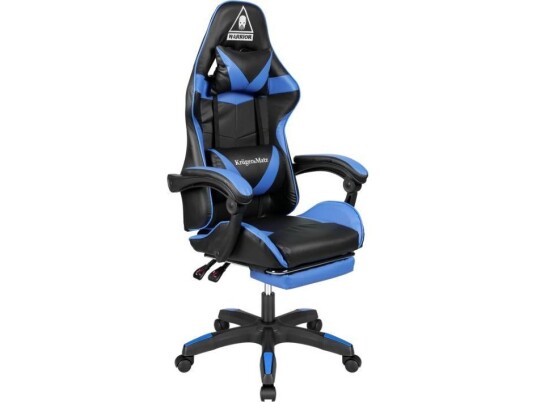 Kruger & Matz Žaidimų Kėdė Warrior Gx 150 Gaming Chair Juoda Mėlyna Kruger & Matz Žaidimų Kėdė Warrior Gx 150 Gaming Chair Juoda Mėlyna