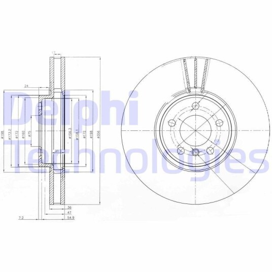 Bremseskive DELPHI BG9004