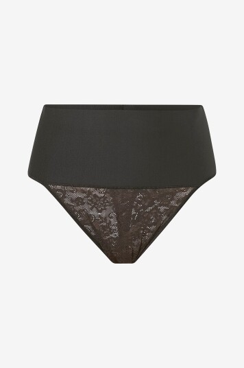 Maidenform - Shapingtruse Thong Plain Medium Shape - medium support - Svart