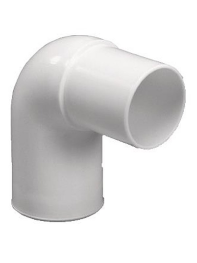 Purus angle 90 32 mm white pp/tpe with tip end