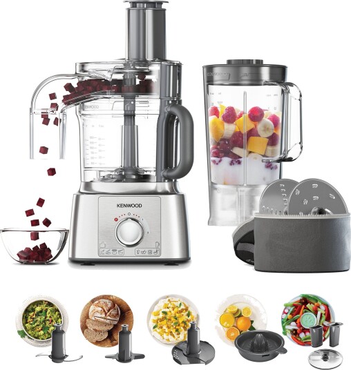 Kenwood MultiPro Express Matprosessor 1000W Stål FDP65.820.SI