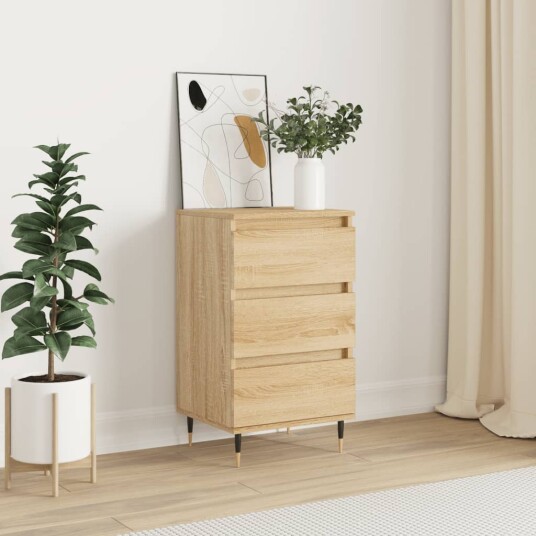 vidaXL Skjenk sonoma eik 40x35x70 cm konstruert tre vidaXL Skjenk sonoma eik 40x35x70 cm konstruert tre