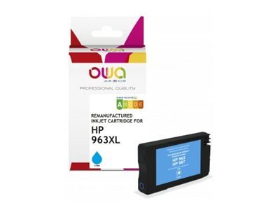 Owa - Cyan - Kompatibel - Hengeboks - Gjenfabrikert - Blekkpatron (Alternativ For: Hp 963Xl) - For Hp Officejet Pro 9010 9012 9014 9015 9016 9019 9020 9022 9025