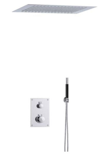 Tapwell Box7268 ED2 Innfelt Takdusj Innbygging Krom / 500x500mm (TA-9425195)