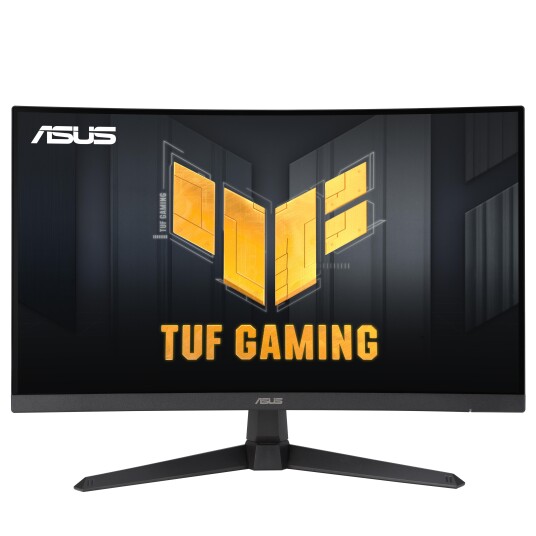 Asus Tuf Gaming Vg27vq3b - Led-Skjerm - Gaming - Kurvet - 27" - 1920 X 1080 Full Hd (1080P) @ 180 Hz - Rapid Va - 250 Cd/M² - 3000:1 - 1 Ms - 2Xhdmi, Displayport - Høyttalere - Svart