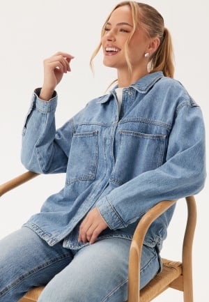 ONLY Onlemmie L/S SHIRT MB DNM SHI Light Blue Denim M