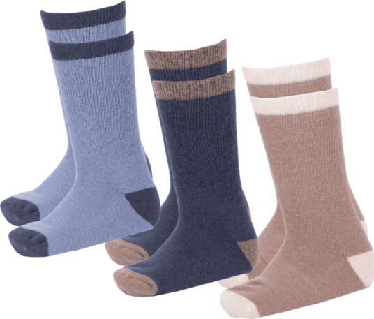 Bruse ullsokker Edland 3pk Blue Mix (32 34)