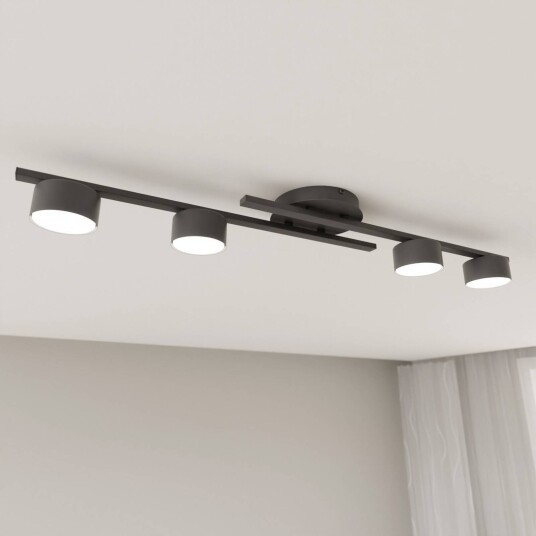 Emibig Lighting Taklampe Fragment svart lengde 86 cm metall 4 lyskilder.