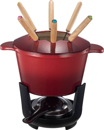 Anders Petter Stenfors fondue sett 1,53L rød/multi Anders Petter Stenfors fondue sett 1,53L rød/multi