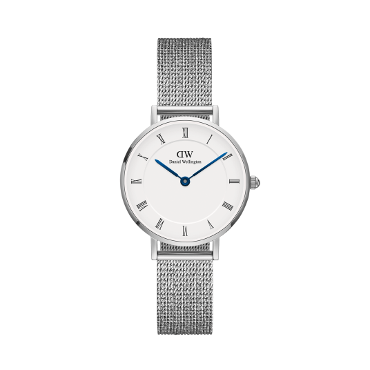 Daniel Wellington DW Watch Petite Roman Numerals Sterling 28mm MIC Silver