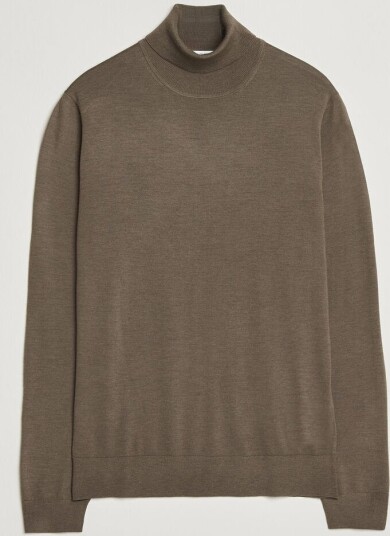 Tiger of Sweden Nevile Extra Fine Merino Polo Aged Timber