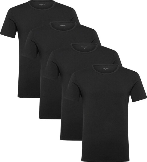 URBAN QUEST | 4 Pack Men Bamboo Shortsleeved Undershirt | S
