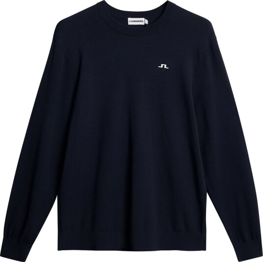 J.Lindeberg Henry Knitted Sweater Blå Golfgenser herre JL Navy Small