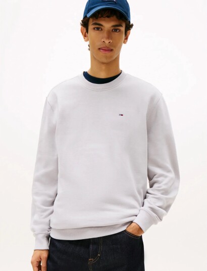 Tommy Jeans Tjm Reg S Flag Crew Ext   Grey   XL