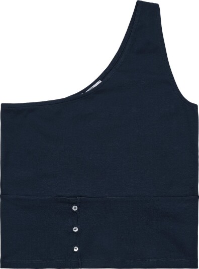 Mango Teen Asymmetric Top With Buttons   NAVY   XXS