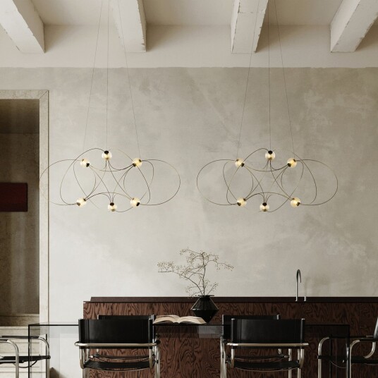 DCW Munari 6 Pendel PRE ASSEMBLED Svart
