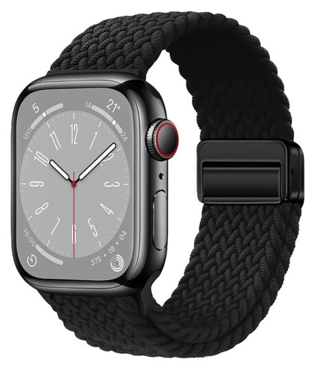 Lippa Series 10 Apple Watch reim i nylon med magnetlås   38/40/41/42 mm Svart