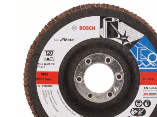 Bosch Lamellskive X571 K120 115x22.33mm Stål