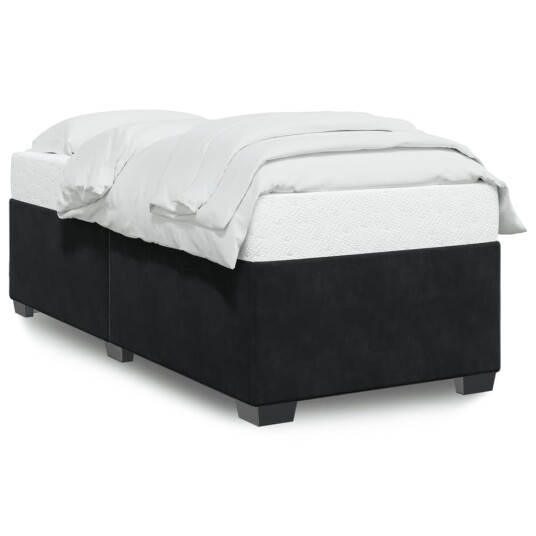  Sengeramme svart 90x190 cm fløyel 8721102694851