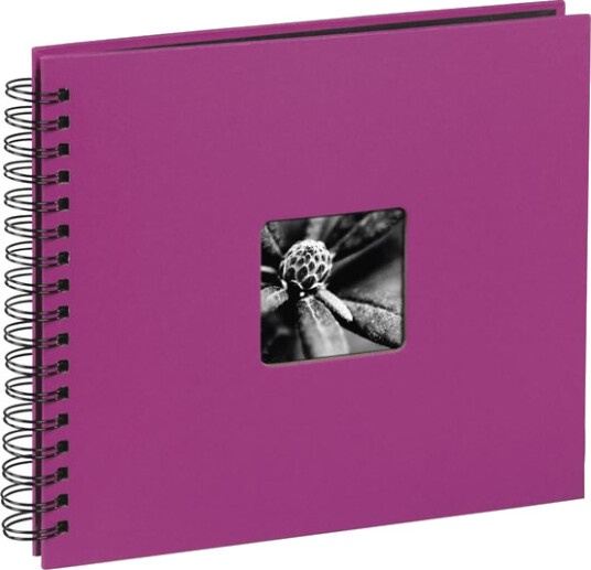 Hama "Fine Art" Spiral Album 36 x 32 cm 50 Black Pages pink