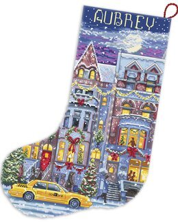 Letistitch Broderipakke Julestrømpe Julegate