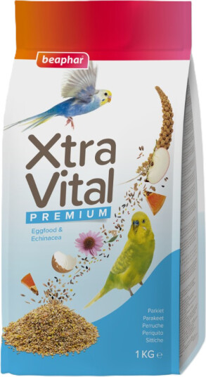 Beaphar Xtravital Parakeet Complete Fuglefôr Til Parakitt 1 kg